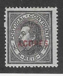 Azores #40  5r blzck  (MLH) CV $25.00