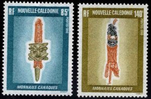 New Caledonia (NCE) Scott 629-640 MH *odd money set