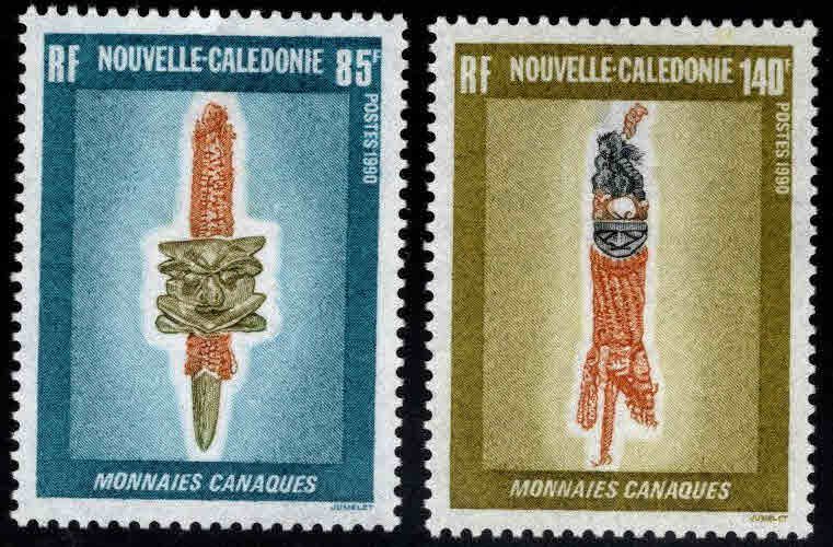 New Caledonia (NCE) Scott 629-640 MH *odd money set