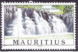 MAURITIUS 1998 QEII 5R, Waterfalls-Rochester Falls SG990 FU