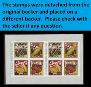 US 5007c Summer Harvest imperf NDC block A 8 (see pic) NH 2015