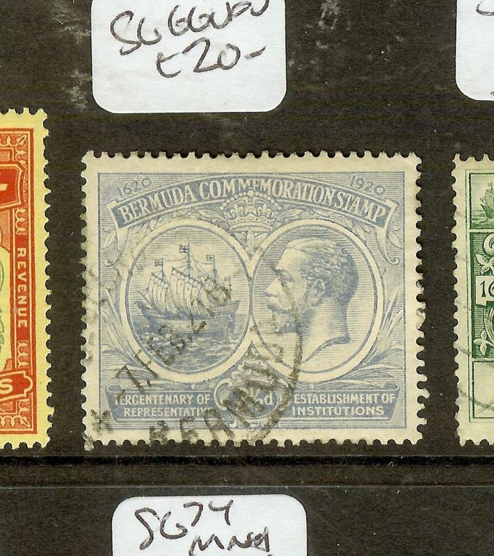 BERMUDA (P0710B) KGV 2 1/2D  SG66  VFU