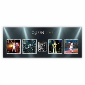 Royal Mail - Queen Music - Mini sheet of 5 stamps - MNH