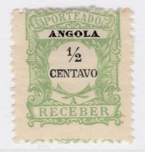 Portugal Angola Postage Due 1904 1/2r MH* Stamp A21P10F4872-