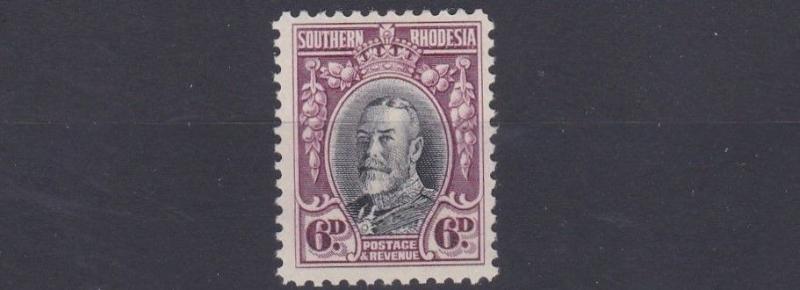 SOUTHERN RHODESIA  1931 - 37    S G 20A   6D  BLACK & MAGENTA     MH 