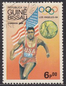 Guinea-Bissau 611  Flag, Medal & Olympic Winner 1984