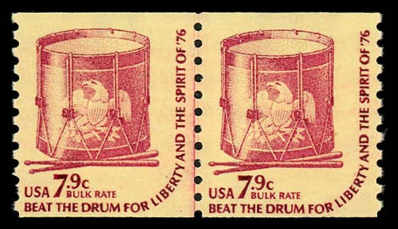 USA 1615 Mint (NH) Shiny Gum Line Pair