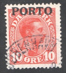 Denmark #J4  Used F/VF,  CV  17.00  ...   1672013