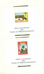 Central African Republic #132-133  Souvenir Sheet