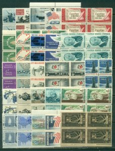 25 DIFFERENT SPECIFIC 5-CENT BLOCKS OF 4, MINT, OG, NH, GREAT PRICE! (6)