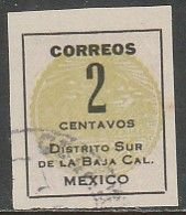 MEXICO 402,  2¢ Baja California Revolut. Issue. USED. F-VF. (706)