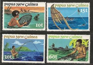 Papua New Guinea 545-48 MNH 1981 Fishing