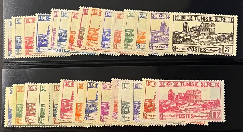 Tunisia 1928-2946 SC 74-113D Mint Set