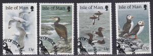 Isle of Man # 399-402, Puffins, Comorants Complete Set, Used