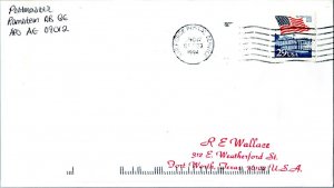 United States A.P.O.'s 29c Flag Over White House Coil 1994 Air Force Postal S...