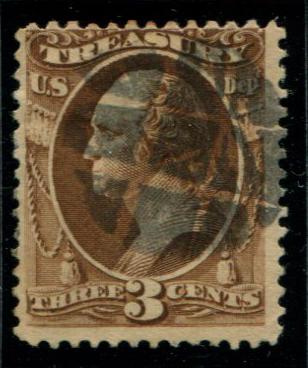 O109 US 3c Official, used