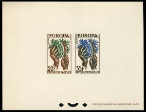 France, 1950-Present #846-847 (Maury 1122-1123) Cat€600, 1957 Europa, colle...