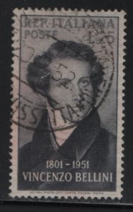 ITALY, 597, USED, 1952, PORTRAIT TYPE
