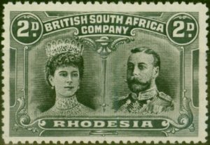 Rhodesia 1910 2d Black & Grey SG126 Fine & Fresh MM 