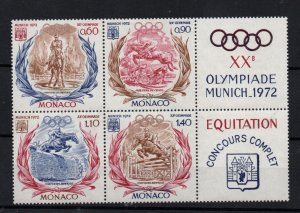 Monaco 1972 Olympic MNH Sheet WS36159