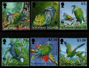 SOLOMON ISLANDS SG781/6 1993 ENDANGERED SPECIES MNH