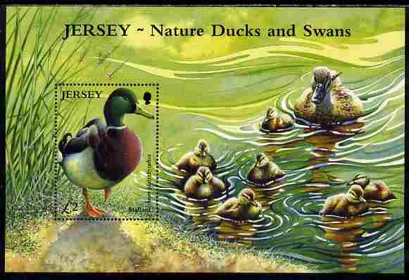 Jersey 2004 Ducks & Swans perf m/sheet unmounted mint...