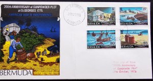 BERMUDA Gunpowder Plot at St. Grorges 1977 First Day Cover