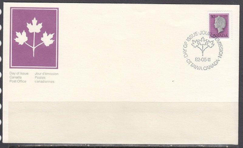 Canada Scott 791 FDC - 1982 Queen Elizabeth Issue