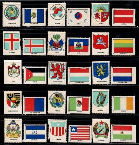 30 Labels ,15 Flags & 15 Corresponding Coat of Arms from 1953 #4 - I Combine S/H