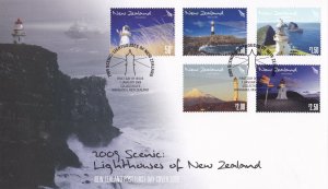 New Zealand 2009 Scenic - Lighthouses of NZ FDC