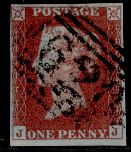 GB QV SG8, 1d red-brown PLATE 51, USED. Cat £45. JJ