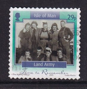 Isle of Man   #1115  used  2005  photographs  29p  land army