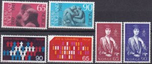 Norway #545-50  F-VF Unused  CV $5.25  (Z4752)