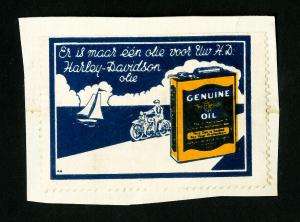 Netherlands Stamps Genuine Oil Label 1936