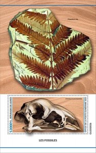 Guinea - 2023 North Island Giant Moa Fossils - Stamp Souvenir Sheet - GU230202b