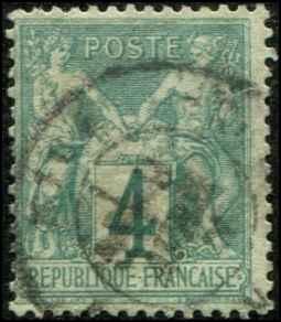 France SC# 66 Peace & Commerce 4c  Used  SCV $55.00