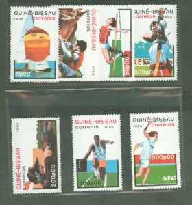 Guinea-Bissau #719-725 Mint (NH) Single (Complete Set) (Sports)