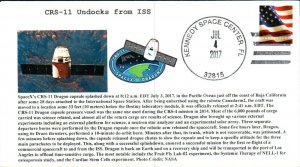 2017 SpaceX Dragon CRS-11 ISS Undock & Splashdown Kennedy Space Center 4 July