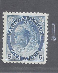 CANADA # 79b MINT NH VF 5c LIGHT BLUE QUEEN VICTORIA NUMERAL ISSUE BS24952