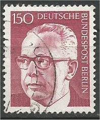 BERLIN, 1970, used 150pf Pres Heinemann Scott 9N299