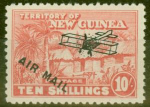 New Guinea 1931 Air 10s Brt Pink SG148 Fine & Fresh Lightly Mtd Mint