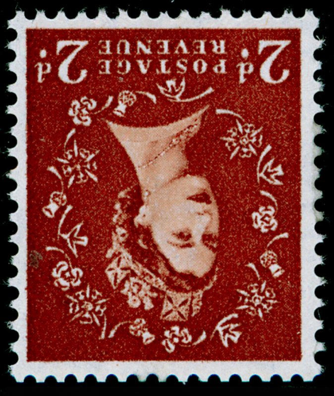 SG573Wi, 2d light red-brown, VLH MINT. Cat £140. WMK MULTIPLE. WMK INVERTED.