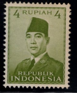 Republic of Indonesia Scott 392A MH*  President Sukarno stamp