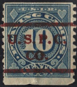 SC#RF20 10¢ Playing Card Stamp: Precancelled U.S.P.C.Co. (1926) Used