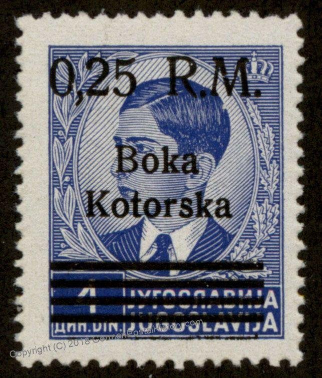 Germany WWII Mi9I MNH Kotor Boka Kotorska Stamp Croatia Yugoslavia 92855