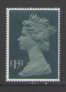 Great Britain Sc MH172 1985 £1.41 Machin Head stamp mint NH