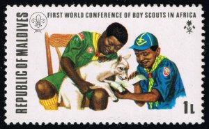 Maldives #427 Scouts Treating Injured Lamb; MNH