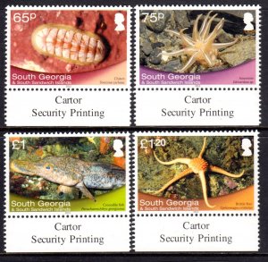 South Georgia 2013 Marine Life Complete Mint MNH Set SC 480-483