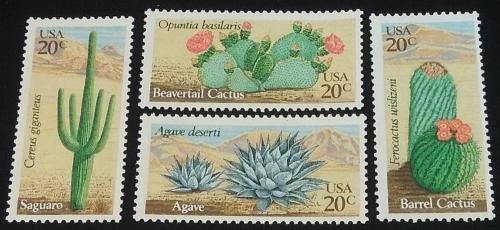 1981 20c Desert Plants Scott 1942-1945 Mint NH