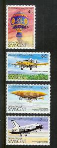 ST VINCENT GRENADINES Sc#275-278 Specimen Set